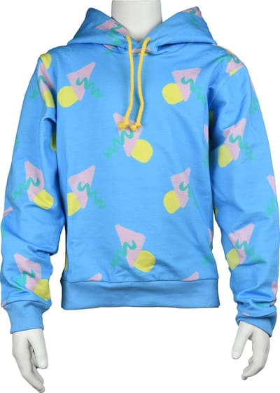 Hoodie Shapes on blue, Louise Le Loup - kids Sweat French Terry - Unisex