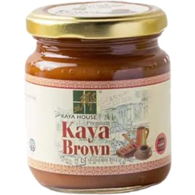 Kaya House Singapore Kaya Jam Kokos Eier Spread Groene Pandan / Bruine Karamel 240g (Kies 1) bruin