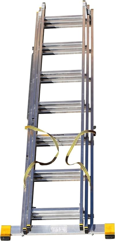 Uittrekladder met 3 elementen en geïntegreerde stabilisatie, 7,11 m (3.99m)