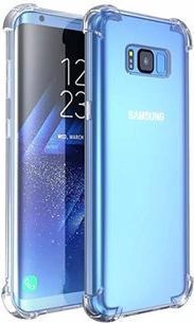 Schokbestendig Back Cover Hoesje - Shockproof Telefoonhoesje - Geschikt voor Samsung Galaxy S8 - Transparant