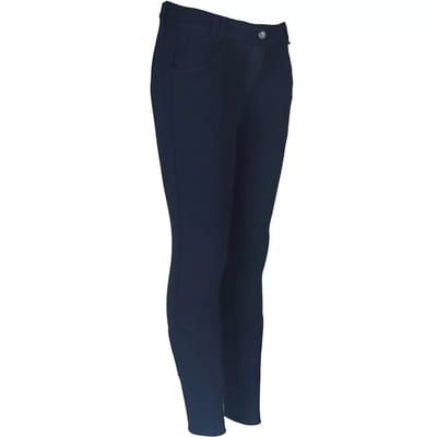 Horka Paardrijbroek Annika Junior Katoen/siliconen Navy Mt 104