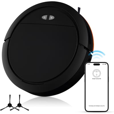 Robotstofzuiger en dweilcombinatie Max 4000Pa Zuig WiFi App-bediening Robotstofzuiger met stem US Plug
