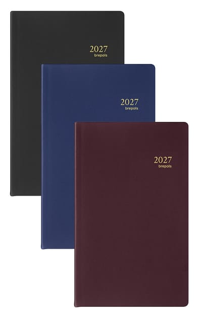 Brepols agenda 2027 - BREPLAN [0.774] - SETA - Zak agenda - 1 week op 1 pagina - Weekoverzicht - Blauw - 9.05 x 16 cm
