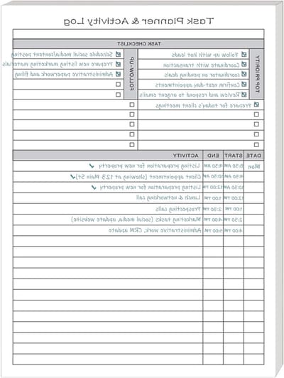 Notitieblok met 100 Afbreekbare Bladen - Ongedated Dagelijkse Planner A4 - Stevig Papier en Ondersteuning voor Werk en Organisatie