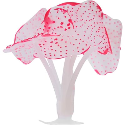 Aquarium Simulatie Siliconen Kunstkoraal Vistank Decoratie Ornament Rood white