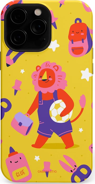 Casetastic hoesje geschikt voor Apple iPhone 13 Pro Max - MagSafe - Dubbellaagse bescherming - Krachtige lessen - Fashion Case - Goud Koraal