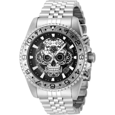 Invicta Pro Diver 48950 Heren Horloge - Quartz Uurwerk - Roestvrij Staal met Grijze Wijzerplaat - 43mm