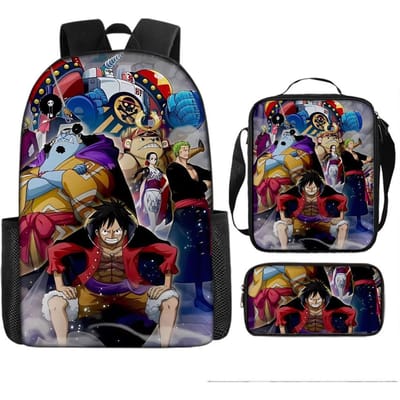One Piece One Piece Schooltas Luffinica Zeekoning Student Schooltas Rugzak Set Three piece set