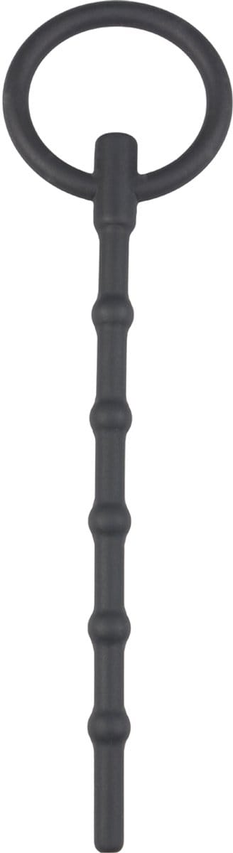 Lange Holle Dilator Met Grote Trekring - Zwart
