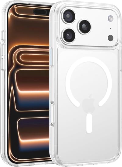 Schokbestendig Doorzichtig Hoesje | Geschikt voor: iPhone 17 Pro - Back Cover Transparant | Compatibel met MagSafe