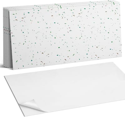 Coloray Plaktegels - Abstract patroon met vlekken Wandtegel Zelfklevend - 60 cm x 30 cm - Groente Plaktegels - 6 stuks - Rechthoek PVC Tegels - Plaktegels Keuken - Zelfklevende Vloertegels Badkamer - Vinyltegels Vloer Zelfklevend - Portugese Tegels
