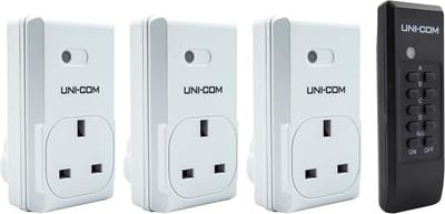 3-pack afstandsbedienbare stopcontacten | draadloos aan/uit | tot 20 meter | voor thuis en kantoor