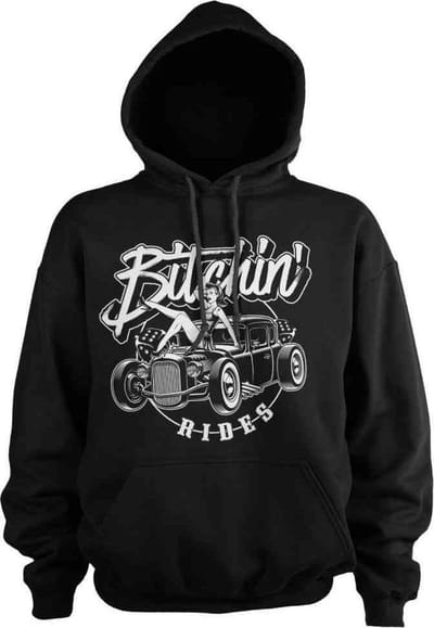 Bitchin' Rides Hoodie/trui -S- Hot Rod Hot Girls Zwart