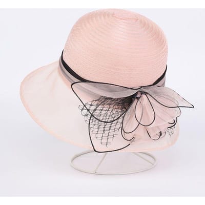 Chapeau haut-de-forme Eugenia pour femme, protection solaire et UV, style pêcheur, avec motif floral tendance