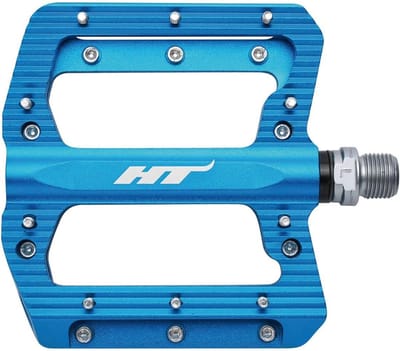 Platte Fiets Pedalen - MTB Pedalen - Downhill Mountainbiken - Super Laag Profiel - 94x95mm Platform - Blauw