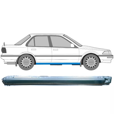 Volledige dorpel voor Toyota Corolla 1987-1994 / Rechts