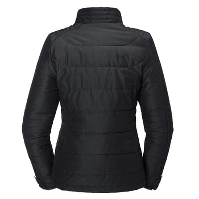 Russell Dames/dames Kruisgewatteerd Jasje (Zwart)