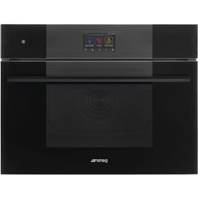SMEG Steam100 Pro Galileo Oven Oven , Linea, 45 cm, Combi-stoom, Zwart, A++, Vapor Clean