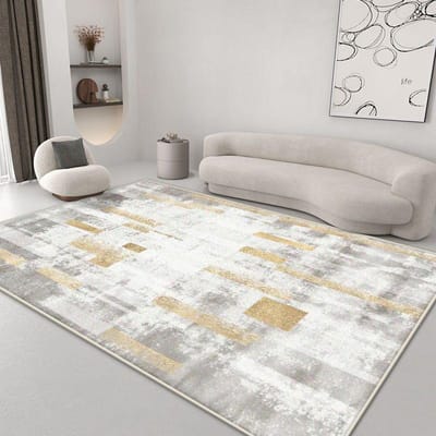 Nordic Abstracte Stijl Tapijten voor Woonkamer Inkt Wassing Moderne Decoratie Slaapkamer Antislip Kleed Lounge Salontafels Wasbare Mat 60*90cm