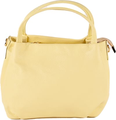 Giuliano lederen handtas Aanya - Dames - Made in Italy - Geel