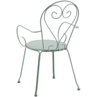Central Park Bistrostoel Rosy - Staal - Groen - 51x51x89,5cm