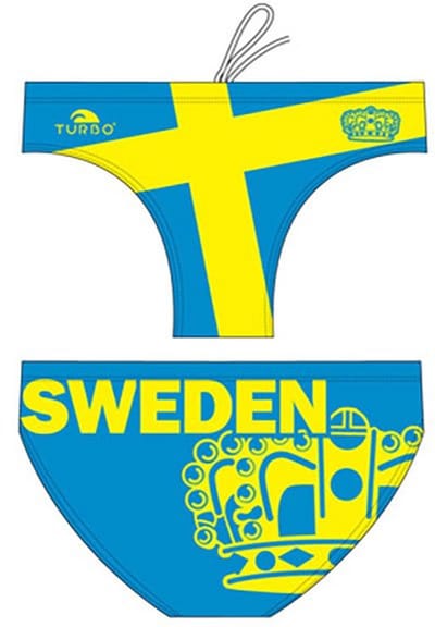 Turbo Sweden Zwemslip Blauw 9-10 Years Jongen