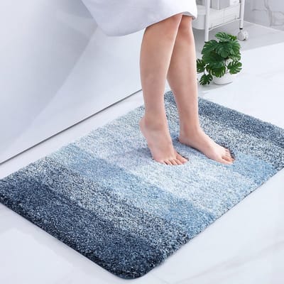 Dailygoods- Badmat Antislip - Zacht Microvezel - 60 x 90 cm - Hoogpolig - Super Absorberend - Wasbaar - Douchemat