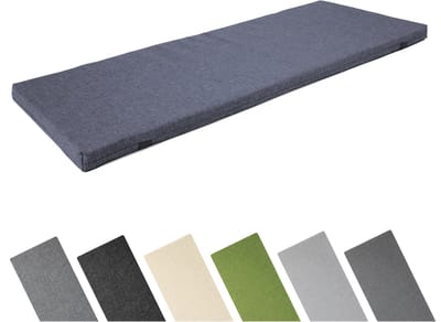 Garronda Bankkussen 100x40 cm – 4 cm dik – Waterafstotend & UV-bestendig – Marineblauw GD-AM-Dino