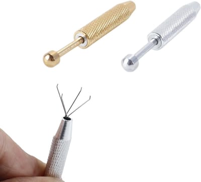 Set van 2 Sieraden Gereedschappen, Piercing Ball Gripper, 4 Punt Pincet en Parels Gripper voor Elektronische Componenten en Diamant Kralen