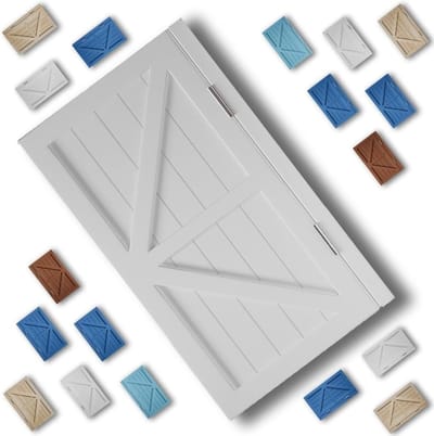 Draaideur Hout - Binnendeur Scharnierdeur - Ruimte Verdelen - Automatisch Sluitend - 45x90 cm - Wit