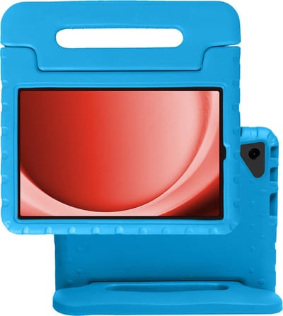 Hoes - Geschikt voor Samsung Galaxy Tab A9 Plus - Kinderhoes Shockproof Bumper - Kidsproof Case - Tablet Hoesje - Kinder Hoes Cover - Blauw