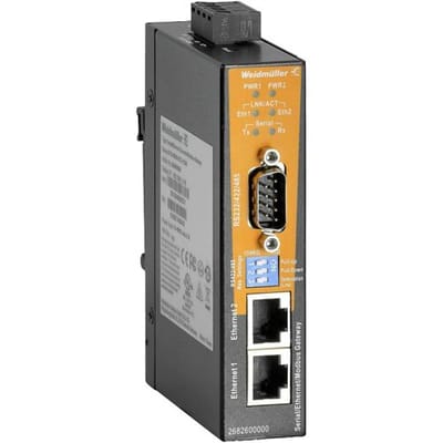 Weidmüller 2682600000 IE-CS-MBGW-2TX-1COM Gateway RJ-45, D-SUB9 Aantal ingangen: 2 x 1 stuk(s)