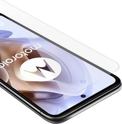 Cadorabo Screenprotector geschikt voor Motorola MOTO G31 / G41 - Pantser film Beschermende film in KRISTALHELDER Geharde (Tempered) display beschermglas in 9H hardheid met 3D Touch