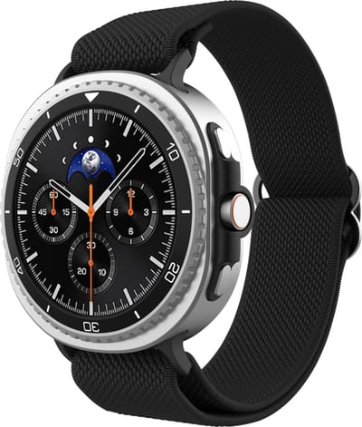 Cazy Horlogebandje geschikt voor Samsung Galaxy Watch Bandje (Urban Textura) - Smartwatchbandjes - Universeel bandje geschikt voor Samsung Galaxy Watch 8 / Watch 8 Classic - Zwart