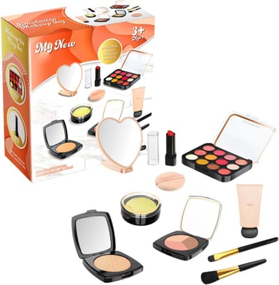 Kinder Make-up Set - Speel Make-up - Rollenspel Pret - Voelt Echte Cosmetica - 16 x 14 x 6 cm