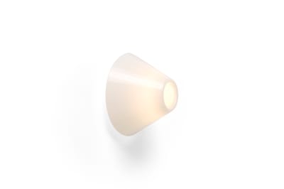 HAY Ono Flush Wandlamp Ø20 Wit/Opaal