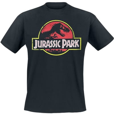 Jurassic Park T-shirt - Classic Logo - Heavyweight - S tot 5XL - voor Mannen - zwart