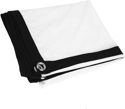 Projectiescherm - Thuisbioscoop Scherm - Film Avond Buiten - Draagbaar Opvouwbaar - 60 tot 100 Inch - Wit