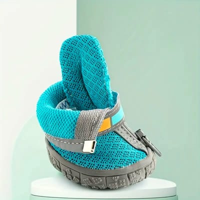 Livano Hondenschoenen Pootbeschermer - Hondenschoenen - 4 Stuks - Hondenschoentjes - Pootbescherming Hond - Waterbestendig - Zwart S