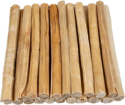 Geperste Kauwstaven 20 Stuks - Hondensnacks - Kauwbotten - Hondensnoepjes - Beloningssnack - 10/20mm 25cm