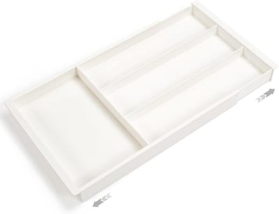Bestekorganizer, uitbreidbaar besteklade, verstelbare keukenlade organizer voor vork, lepel, messenopbergorganisatie, klein (4)