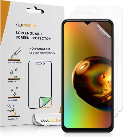 kwmobile 3x screenprotectors geschikt voor Samsung Galaxy A13 4G - beschermende folie voor smartphone