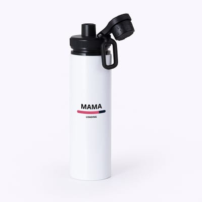 Hacebo® - mama loading waterfles met draaidop zwart - Moeder - ochtendkoffie laden - Moeder cadeautjes - moederdag - verjaardagscadeau - verjaardag - cadeau - geschenk - kado - gift - moeder artikelen - water fles - 850ML
