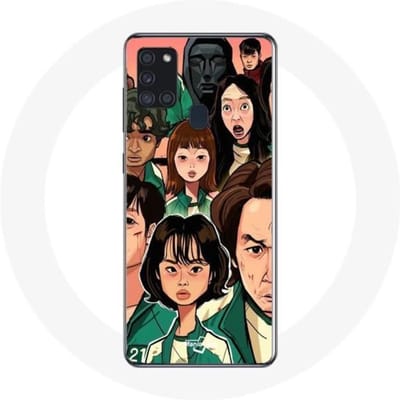 Samsung Galaxy A21S hoesje Squid Game Fanart karakterposter
