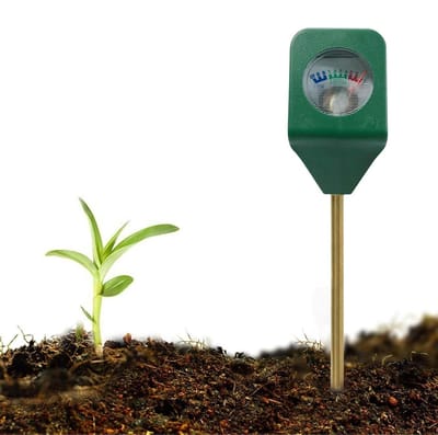 Bodemmeetapparaat - Plantenmeter Vochttester - Plantenverzorging Thuis - Drie Functies - 14.5 cm - Zilver