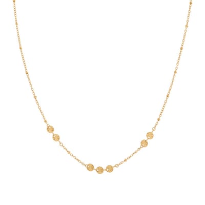 Essentialistics - Ketting iconische muntjes - Volwassenen - Goudkleur - Stainless steel (verkleurt niet) - Verlengkettinkje