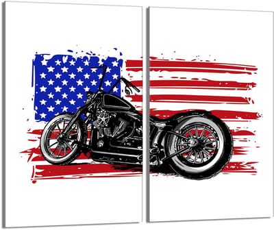 TMK ArtDeko - Snijplank van glas - Motocykl - Bescherming kookplaat - 2x30x52 cm