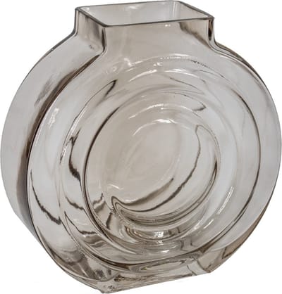 HomeBound by KY | Glazen vaas zalm | glazen vaas | 20x7,5x20cm | stijlvolle vaas