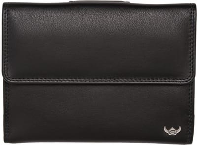 Golden Head Leren portemonnee Polo RFID Protect Damenbörse 2137 Schwarz zwart