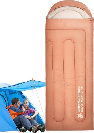 Slaapzak - Kampeerzak - Outdoor avonturen - Waterdicht en winddicht - 220x75cm - Grijs